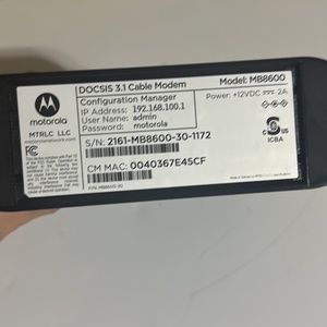 Motorola modem